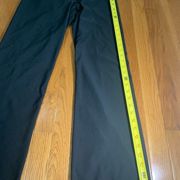 Nike Dri-Fit Front Zip Pants Women's Large Black Stretch Leggings Mid Rise - Picture 8 of 9